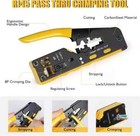 Rj45 Crimp Tool Kit  Ethernet Pass Through Crimper  Network Cat5 Cat6 Cat7 Crimp