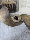 Vintage Michigan Brass Propeller 2 Blade E198 Decor Nautical Boating Fishing Box