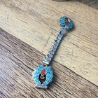 Vintage Native American Sterling Silver Band Bracelet Signed Ss Back