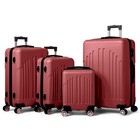 16  20  24  28  4-in-1 Luggage Travel Set Bag Abs Trolley Suitcase W tsa Lock