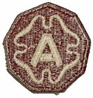 Vintage Military Patch 9th Army White Back