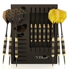 Professional Steel Tip Darts Set - Brass Barrels  Extra Flights  Aluminum Shafts