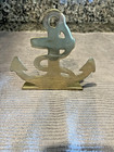 Brass Anchor Book End Very Nice - Only One