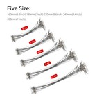 100pcs Stainless Steel Fishing Line Trace Fish Lure Leader Wire 16 18 22 24 28cm