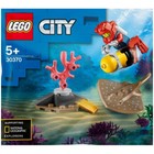 Lego City 30370 Ocean Diver W spotted Ray Polybag New