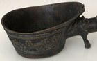 Vintage Enameled Handle Hot Coal Iron incense China 7    X 3    X 2    Brass   Or Iron