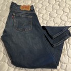 Levi s 505 Boys Straight Jeans Blue Medium Wash Cotton Stretch 14 W27 L27