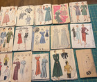 Lot Of 15 Vintage Uncut 1930s 40s 50s Sewing Patterns Mccall Vogue Hollywood  