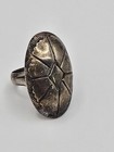 Vintage Southwestern Sterling Silver Concho Style Ring Size 7