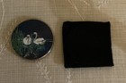 Vintage Stratton Swan Powder Makeup Mirrored Compact  Made In England