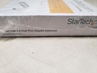 Startech com 3 Port Portable Usb 3 0 Hub Plus Gigabit Ethernet - Built-in Cable