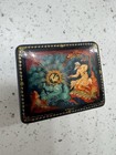 Miniature Russian Lacquer Box Hand Painted Made In Russia  Kholuy  Xoayh