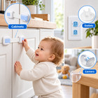 Luniko 30 Piece Baby Proofing Kit Cabinet Locks Outlet Covers Corner Guards