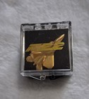 F-22 Raptor Aircraft Lapel Pin Tie Tac Hat Pin Gold-tone Metal 1  New In Case