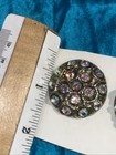 Vintage Ab Aurora Borealis Rhinestone Buttons Craft Jewelry Art Sewing Lot  1