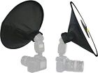 44cm Easy-fold Round Flash Softbox Diffuser Reflector For Nikon Pentax Speedlite