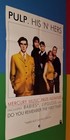 Vtg Original Pulp His N Hers Uk Select Insert Folded Poster Jarvis Cocker Large 