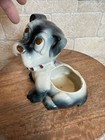 Vintage 40 s Unmarked Bulldog Boxer Dog Pottery 5 75  Planter