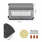 60w Led Wall Pack Light Daylight Dusk To Dawn Photocell Outdoor Wall Light