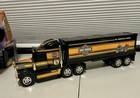 Vtg  92 Buddy L Harley Davidson Kenworth 18 Wheeler Sonic Hauler Collectable Toy