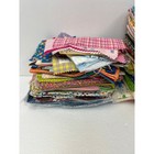17lb Fabric Scrap Lot Quilting Cotton Vintage Modern Floral Remnants Fat Quarter