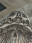 Vintage F b  Rogers 1883 Silverplated Clam Shell Footed Scalloped Dish Bowl 1630