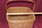 Longaberger 1986     Large One Fixed Handle Square 12 5  Basket
