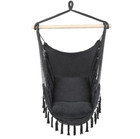 Chair Hanging Tassel Pillow Plus Swing Hammock Gray Outdoor Seat Patio Camping