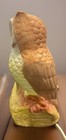Vintage Bisque Ceramic Owl Couple Night Light Lamp Retro 70s 80s Boho Cuddling