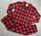 Wondershop Kids  Size Xl 14 Buffalo Check Holiday Matching Family Pajama Set Red