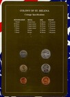 Coin Sets Of All Nations St  Helena 1984 Unc 1 Pound 50 10 5 2 1 Pence Ju889