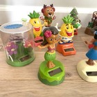 Large Lot 14 Solar Powered Dancing Toy Figures Santa Hawaiian Hula   More