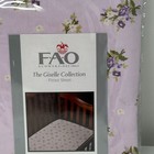 Fitted Crib Sheet Purple Floral 100  Cotton Cottagecore Lavender Pastel Fairy