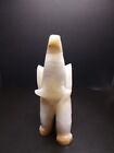 White Onyx Marble Elephant Figurine - Trunk Up