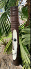 Tiki Bob Inspired Wood Mask Tropical Bar Patio Decor 39 x 6 