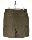 Chaps Cargo Shorts Mens 36 Olive Ripstop Cotton Lightweight Utility Casual