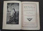 Hypatia Or  New Foes With An Old Face Charles Kingsley  Antique Book Early 1900s