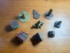 Mixed Lot Of  9 Vintage Ancient Brass Stone Metal Wax Seal Stamps