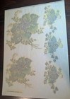 Vtg Wang s International Blue Hydrangeas Rub On Transfers 1993 Single Sheet