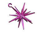 Vtg Hard Plastic Starburst Sputnik Christmas Ornament 5  Atomic Purple