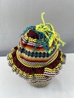 Vintage Handmade Seminole Native American Child   s Hat     Patchwork Ribbon Trim