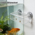 Fish Tank Suction Cup Feeding Ring Betta Accessories Food Clear Shrimp Feeder