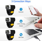 1d 2 4g Wireless Ring Barcode Scanner Bluetooth Wearable Mini Finger Reader