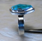 Sz  13-1 4 Navajo  Sterling Silver  W  Turquoise