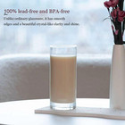 Drinking Glasses Set Of 6  16oz Crystal Highball Glasses  Clear Tall Glass Cups 