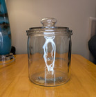 Antique R j  Reynolds Tobacco Jar Factory 256 Nc     1890s Glass Display     bubbles