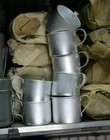 Vintage Soviet Aluminium Cup original Army Cup Ussr russian Army Soldier Mug New