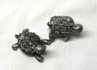 Vintage Hudson 1981 Pewter Noahs Ark Collection Turtle Figurines Style 2523 2524