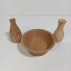 New Wood Turned Bowl Twig Vase  40