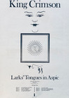 King Crimson 1973 Original Poster Advert Larks  Tongues In Aspic Robert Fripp